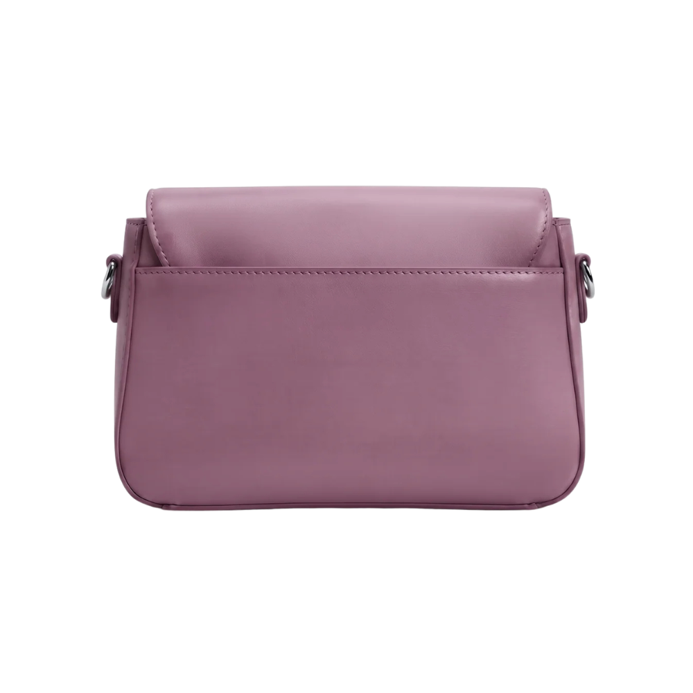 Elegant Blush Pink Flap Shoulder Bag - Image 3